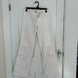 Banana Republic Cream Slim Dress Pants